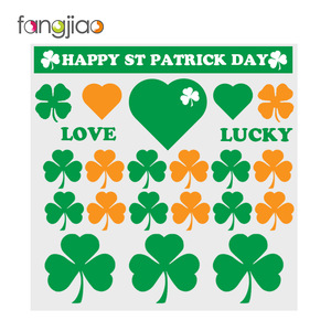 Customized Shamrock Tattoo Sticker for St. Patricks Day