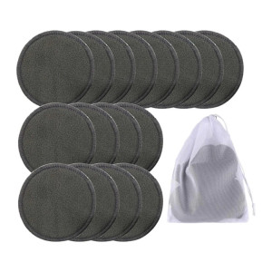 Eco Friendly Zero Waste Round bamboo Reusable Makeup Pad Cotton Facial Removal Pads Washable Cotton Pads