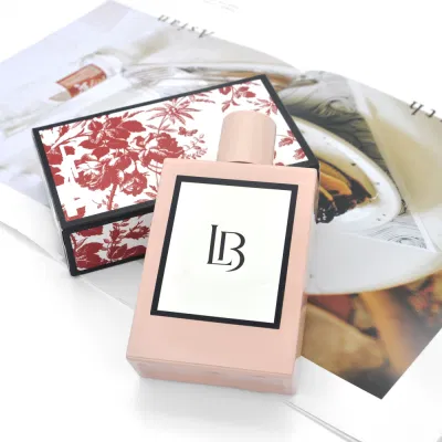 Factory 50ml Empty Glass Women Perfume Bottles Black Spray Pump Pink Perfume Bottles Romantic Spring Paper Box