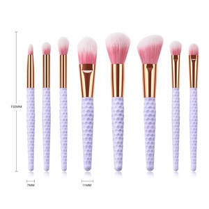 Factory Price Synthetic Hair 8 pcs Nylon Hair Nail Brush Makeup Brush Set Makeup tools