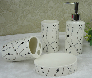 Fast moving 3pcs ceramic bath gift set