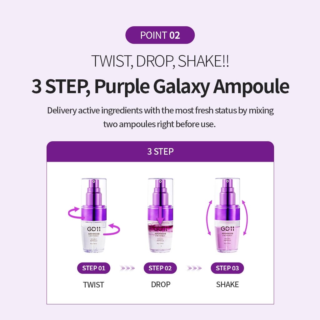 GD11 Advanced Lab Energy Double Ampoule 30g / Elasticity, brightening, antiaging care