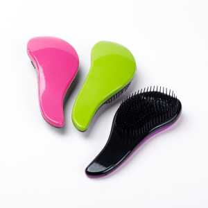 High and low combing teeth design Convenient Silicone Scalp Plastic Massage Comb
