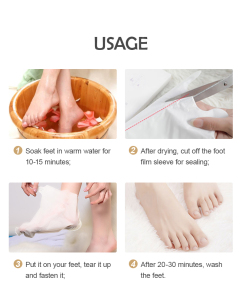 High Quality Skin Foot Care Purederm Peel Mask Manufacturer Natural Coconut Exfoliating Peeling Foot Mask