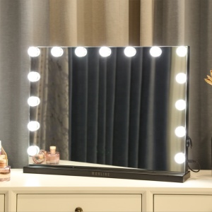 Hollywood bulb table vanity dressing  table mirror with led lights vanity girl hollywood makeup mirror