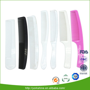 Hot selling unbreakable curved plastic hair comb used in hotel travel and home