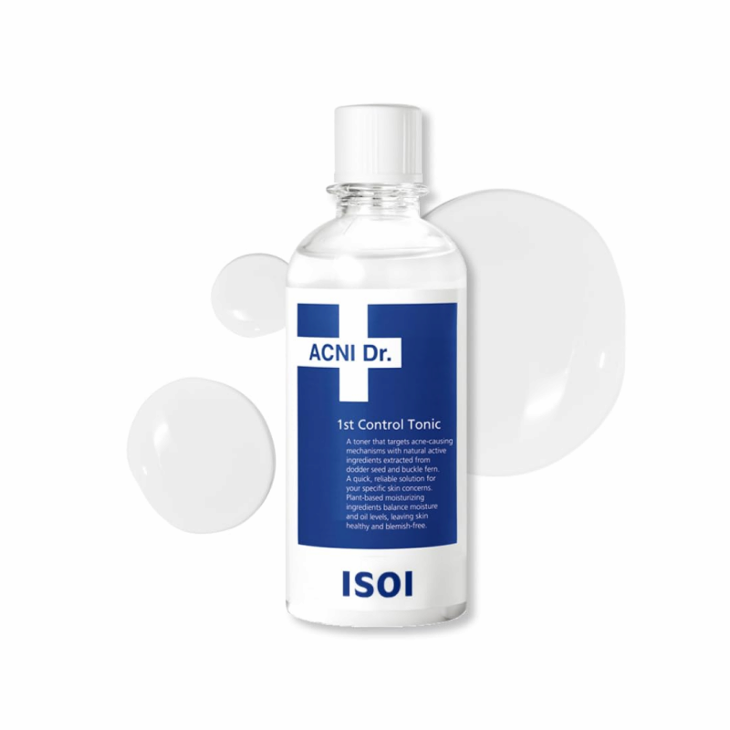 ISOI ACNI Dr. 1st Control Tonic Plant-Based Soothing Formula for Oily Sensitive Skin Sebum Care