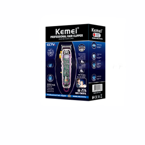 Kemei KM-2707 Rechargeable Profession Electric Trimmer Hair Clipper LCD Cordless Transparent design Hair Trimmer