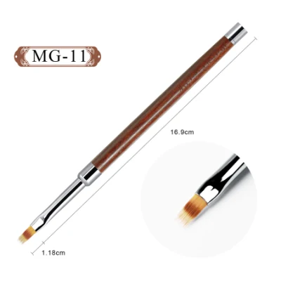 Manufacturer Manicure Pen Set Tool Brush Painted Draw Line Round Head Light Therapy Pen Carved Autumn Chrysanthemum Gradient Blooming Nail Pen