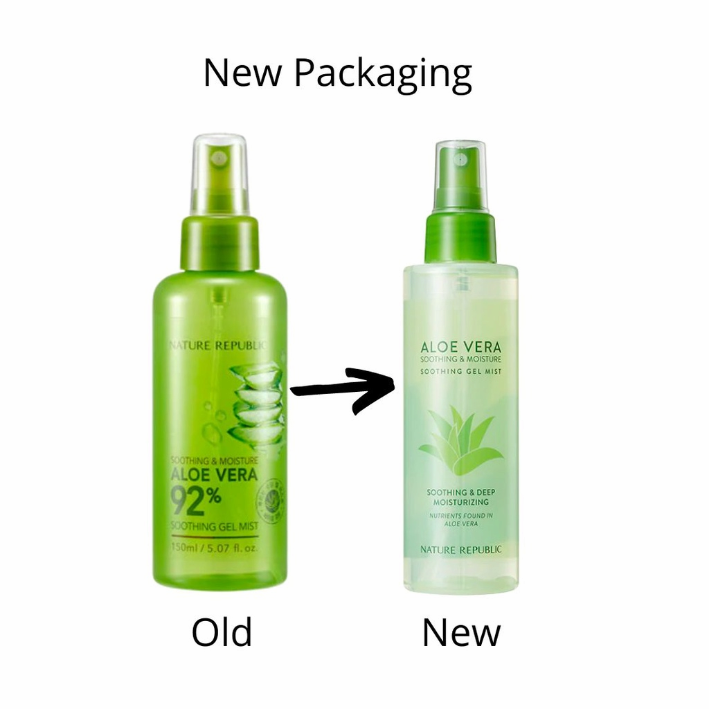 Nature Republic Aloe Vera 92% Soothing Gel Mist Korean Cosmetics Wholesale