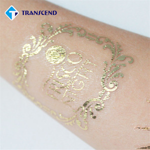 Newest Design Body Temporary Tattoo Stickers Flesh Tatoo Metallic Temporary Tattoo, Gold Necklace Tatoo Sticker