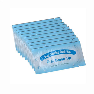 Oral care finger brush up finger teeth wipes for teeth whitening