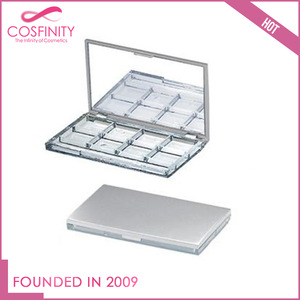 Popular silver color eye shadow container / powder case