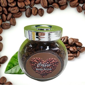 Private label coffee bean body scrub for skin care