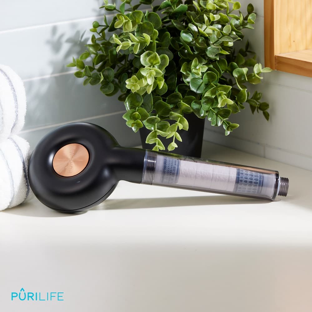 Purilife Advanced Filters shower head(White  &amp;  Black)