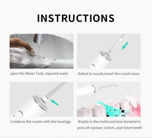 SEAGO Wholesale SG8001 Cordless Water Jet Electric Oral Irrigator Water Flosser