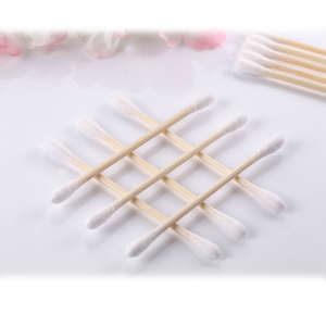 sharp cosmetic ear cleaning cotton buds sterile medical cotton swabs with bamboo plastic stick