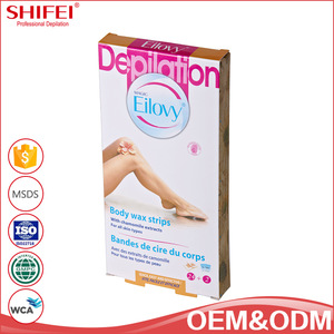 SHIFEI Eilovy Series personal care hair removal tool body wax strips 9*18CM yellow wax strips