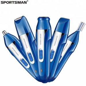 SPORTSMAN 420 Rechargeable Washable Nose Trimmer Grooming Kit With Stand 5in1