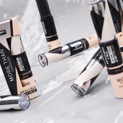 Tailaimei 2 in 1 Double-Headed Full Cover Concealer Repair Stick OEM ODM Dual-Purpose Infallible More Than Concealer