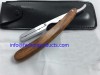 Tali Wood Handle Steel Classic Blade Barber Straight Razor Shavette