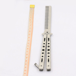 Training Butterfly Knife foldable Comb