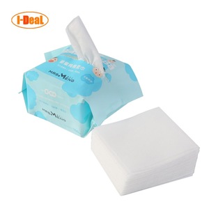 Wholesale 50Pcs Dry and Wet Double Use Makeup Remover Towel Facial Cotton Tissues