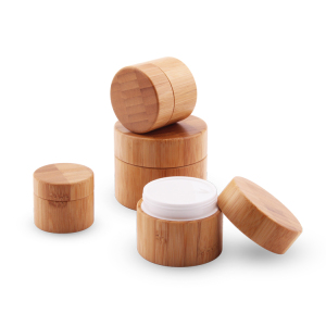 Wholesale bamboo product jar,bamboo container cosmetic packaging