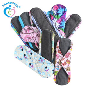 Wholesale Bamboo Reusable Waterproof Sanitary Pads Cloth Menstrual Pads