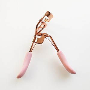 Wholesale eye beauty tools stainless steel private label lash curler rose gold
