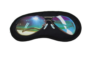Wholesale Novelty Eye Patch/Sun Glasses Design Sleeping Eyeshade Blinder