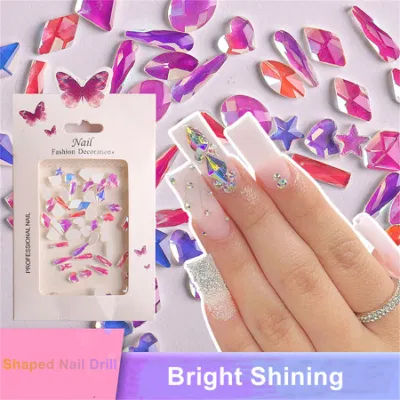 Wholesalet Crystal Glass Stones Nail Art Flat Back Rhinestone for Nails 3D Nail Art