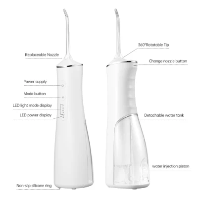 Ximalong New Design 200ml Cordless Home Use Dental Oral Irrigator Tooth Flosser with Rechargeable Battery Water Flosser