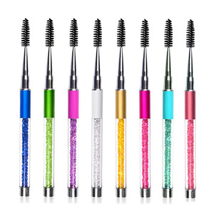 Yunya fashion women double head eyeshadow brush / angled eyebrow brush / eyelash spoolie makeup tool