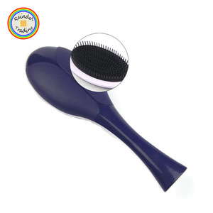 YWKM011 RDT Wholesale Anti-static Plastic Straight Hair Styling Massage Comb Various Color Girl Hand Held Hairbrush