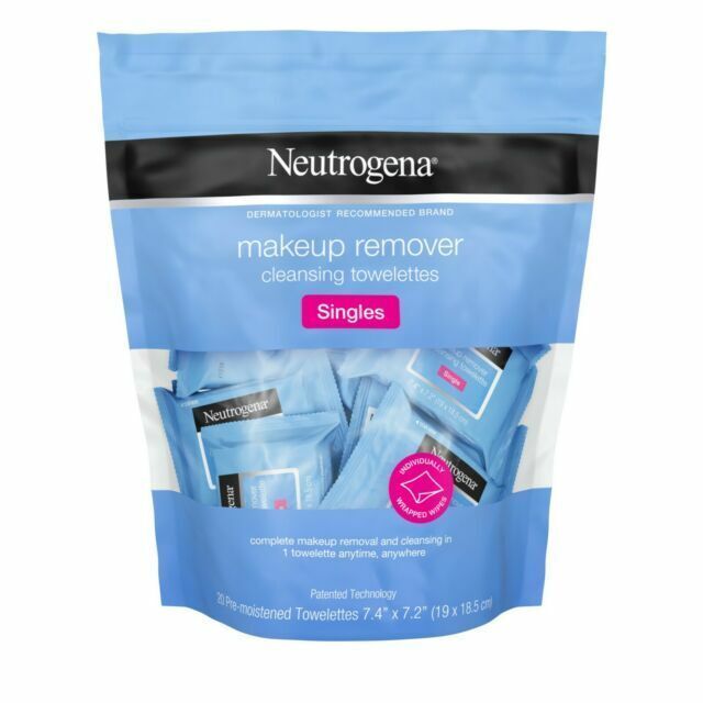 Neutrogena Makeup Cleansing Towelettes Individually Wrapped - 2 Pack of 20 (40)