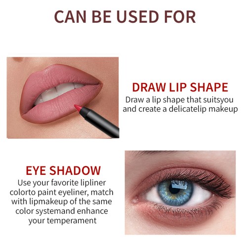 Sharpenable Gel Lip Liner Pencil Private Label OEM ODM, Waterproof Sweat‑Resistant Long Lasting Smooth Application Custom Colors