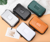 7''Inch Fashion Modern Waterproof Travel Portable Orange PC Hard Shell Case Cosmetic Makeup Bag