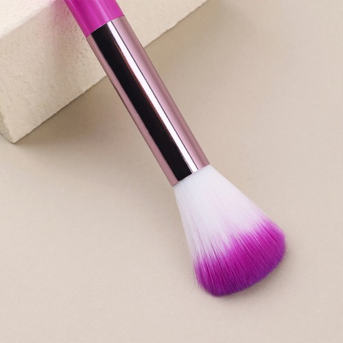 Cheap Wholesale 8pcs Colorful Makeup Brush Set with Plastic PVC Gift Box Clear Acrylic Handle Cosmetic Brushes for Beginners