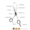 Hair Scissors 6'' 6.5" JP Steel Hair Cutting Scissors Barber Hair Shears Hairdressing Scissors Sliver Screw