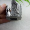Creative Metal Zinc Alloy Die Casting Hollow Design Electro Plating Gray Perfume Bottle Cap