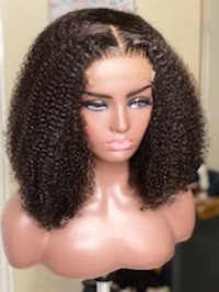 Natural Kinky Curly Wig 100% Human Hair Wigs
