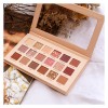 Wholesale 18 color makeup high pigment private label matte glitter eyeshadow palette