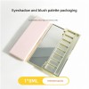 Custom 8-color ABS Plastic Rectangular Eyeshadow Palette With Brush Holder One-pan Multi-purpose Compact Case