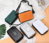 7''Inch Fashion Modern Waterproof Travel Portable Orange PC Hard Shell Case Cosmetic Makeup Bag