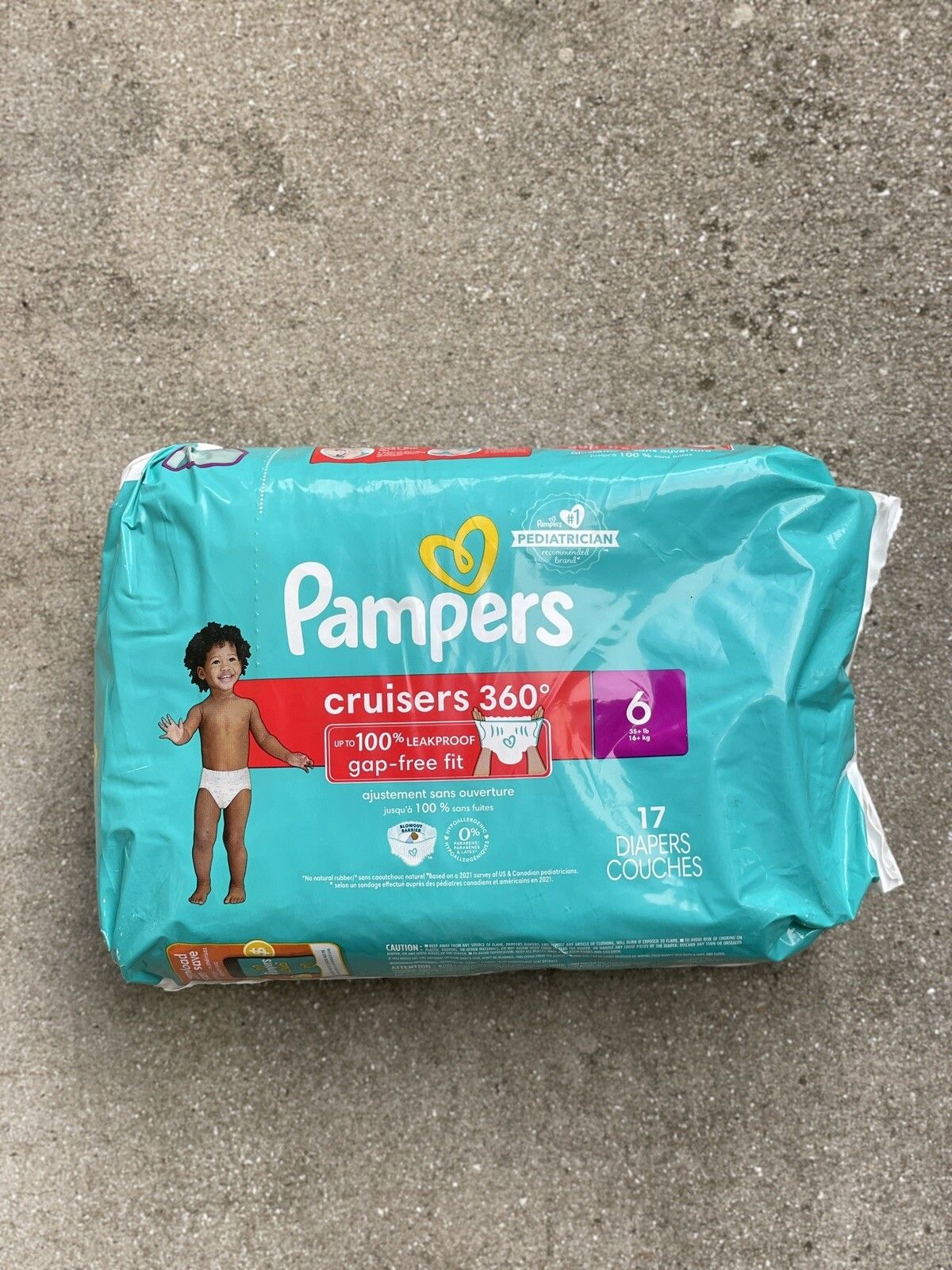 Pampers Cruisers 360 Pull-On Baby Diapers Size 6, 48 Count