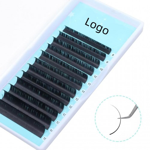 Custom Row Classic 12/16 Row Individual Eyelash Extensions Korean PBT Fiber C Curl 0.05/0.07mm Thickness