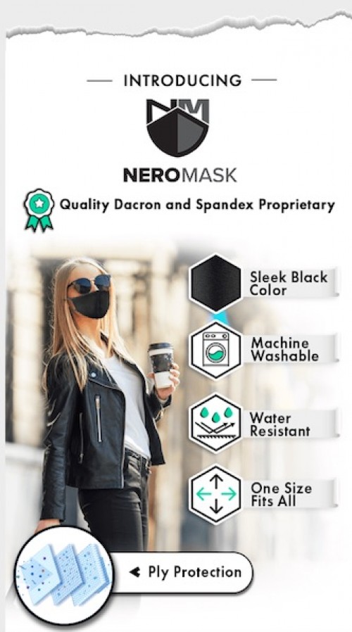 Nero Mask - The Most Comfortable & Stylish Black Face Mask