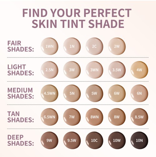 Skin Tint Blurring Elixir Foundation 24 Colors Concealer Blur Pores Fine Lines Long Lasting Hydrating Makeup for All Skin Tone