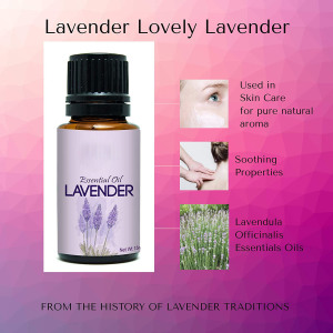 100% Pure Natural Lavender Essential Oil
